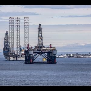 Oil rigs in Scapa Flow