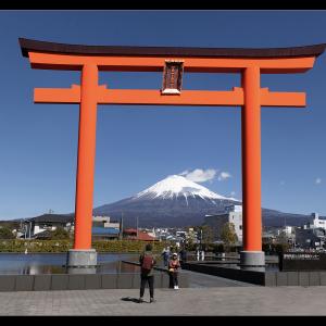 Tourist view of Mount Fuji