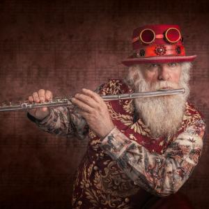 1st Steampunk flautist by Paula Irvine