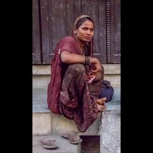2nd Young Hindu Girl Rajastan India by Glenda Taylor