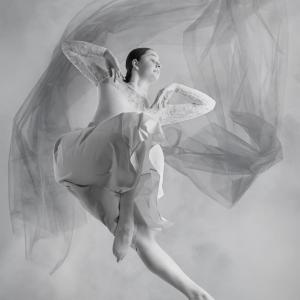 Graceful flight of a Ballerina by Paula Irvine
